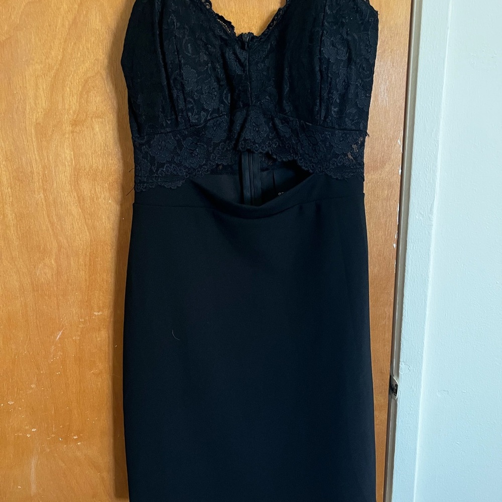 Elegant Black Lace Dress